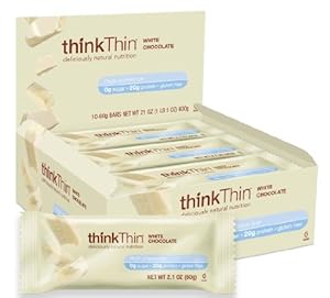 thinkThin White Chocolate, Gluten Free, 21 - Ounce (Pack of 10)