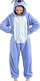 Angelina Unisex Plush Animal Onesies Pajamas #91158 Xlarge Blue Stitch