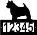 Custom Crafted NORWICH TERRIER Steel Address Sign