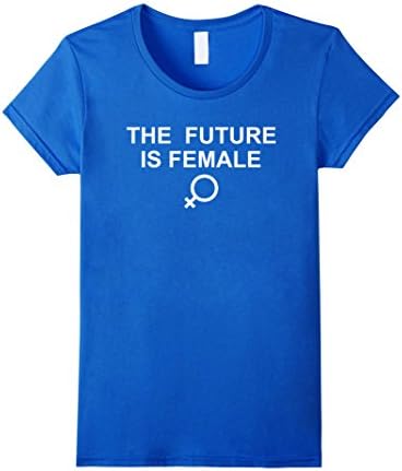 Women's The future is female T shirt Small Royal Blue