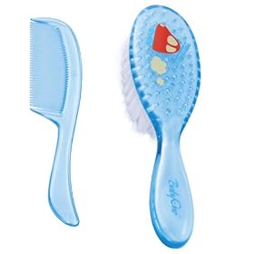 Baby Brushes - Baby Care Soft Hair Brush & Comb Set - Blue (for 6 months +)