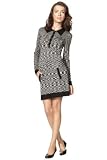 Missoni Women's Space Dye Knit Polo Shirtdress - Black & White - Medium (M)