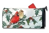 MailWraps Cardinal Pair Winter Mailbox Cover - B000XQRATA