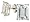 2.00 cts Genuine 7x5 Emerald Cut Aquamarine Earrings in 14k White Gold