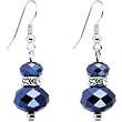 True Blue Glass Bead Earrings