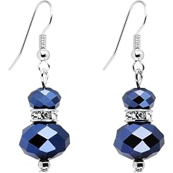 True Blue Glass Bead Earrings