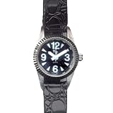 Tel-Time Low Vision Watch: Womens with Leather Band