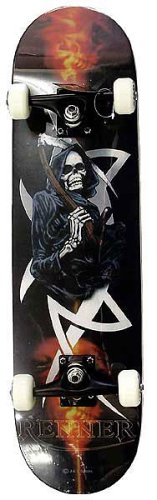 Childrens Toyshop  Toys : Renner Complete Skateboard - B18 The Grim Reaper