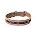 Hide & Drink, Rustic Mayan Dog Collar Handmade :: Tropical Purple Medium