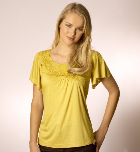 Per Una Short Sleeve Floral Detail Top clothing