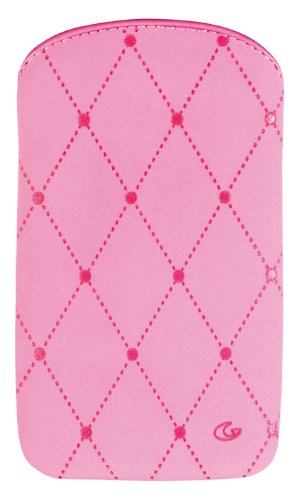 Cellular Line CLEANSLIPHONE4P Tasche mit display-reinigendem Innenfutter f&uuml;r Apple iPhone 4/4S rosa