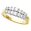 14K Two-Tone Gold Diamond Wedding/Anniversary Band - 0.46 Ct.
