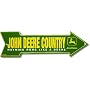John Deere Country Metal Arrow Sign