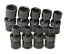 SK 32351 1/4-Inch Drive 6 Point Swivel Metric High Visibility Impact Socket Set 9 Piece