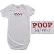 Baby-Says Bodysuit - Poop Happens, 0-3 months
