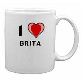 I Love Brita Mug by DAS