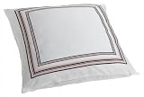 Nautica Greenwich 18 by 18-Inch Decorative Pillow, White