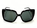 Jimmy Choo - JIMMY CHOO JACKIE 0NLC P9 SHINY BLACK GRAY PLASTIC SUNGLASSES