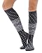 Womens Print Knee Hi Socks Cashmere Virgin Wool blend Color Options