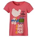 Girls' Short-Sleeve Woodstock Tee - Coral