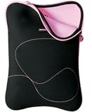Port Designs - Dehli Skin - Etui en n&eacute;opr&egrave;ne pour Ordinateur Portable 15-16" - Noir/Rose
