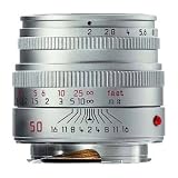Leica 50mm f/2.0 Summicron-M Silver Chrome Manual Focus Lens (11816)