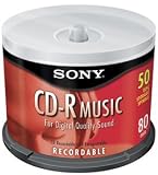 Sony 50Crm80Ls2//T 80-Minute Audio Cd-R 50-Ct