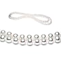 AugustinaJewelry Double Strand 15-17 Inch 6.5-7mm White Freshwater Cultured Pearl Necklace