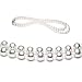 Double Strand 15-17 Inch 6.5-7mm White Freshwater Cultured Pearl Necklace