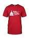 Funny Political T-Shirt , "Never Underestimate The Power Of Stupid People In Large Groups", Red , XL
