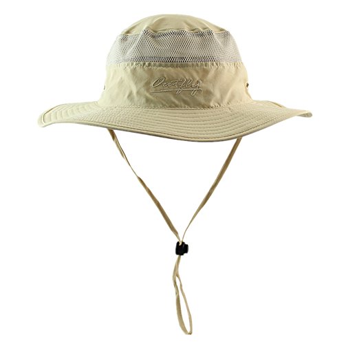 Connectyle Outdoor Mesh Sun Hat Camouflage Bucket Hats Fishing Hats with String
