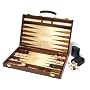 Large inlaid wooden backgammon case set