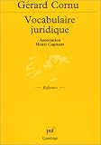 Revue Presses Universitaires de France - PUF  / Vocabulaire juridique
