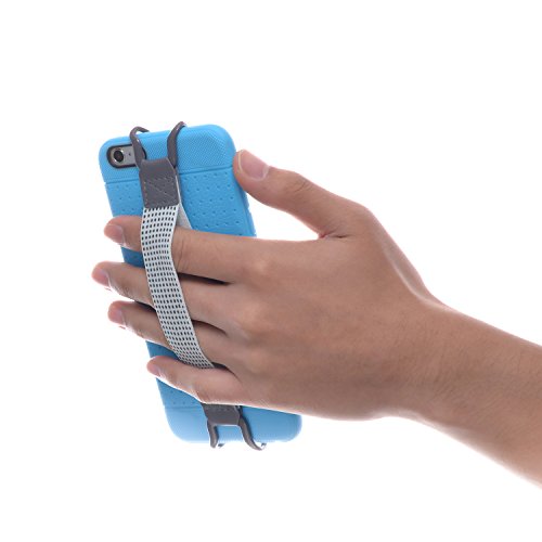 SHC iPhoneやスマートフォン用安全ハンドストラップ - iPhone 5/5(S) - iPhone 6/6S (Plus) - iPhone SE - Samsung Galaxy S4 (i9500) / S5(G900) - Galaxy Note 2 / 3 / 4 - Nexus 5 / 6 - HTC Desire / Butterfly / One (Max & Mini) (黒/白)