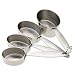 Cuisipro 4-Piece Stainless Steel Oval Measuring Cup Set