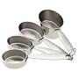 Cuisipro 4-Piece Stainless Steel Oval Measuring Cup Set