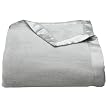 PEARL GRAY SILK PLUSH BLANKET - TWIN