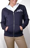 Dickies Girls Juniors' Fitted Zip-up Hoodie with Flocking and Contrast Hood Lining