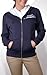 Dickies Juniors Fitted Zip-up Hoodie with Flocking and Contrast Hood Lining