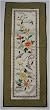 Chinese oblong embroidery, hand embroidered - various color backgrounds, 9.5" x 25"