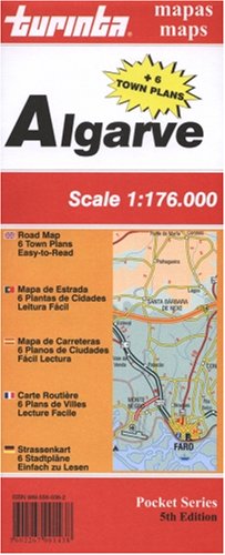 City Travel Guides Discounted  Books : Algarve ~ Turinta Road Map (Pocket Series)