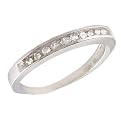 14K White Gold .24 CTW Diamond Anniversary Band
