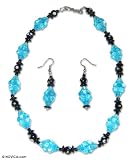 Bead jewelry set, 'Peaceful One' 0.6 W 17.7 L