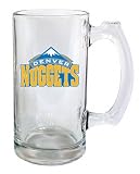 Denver Nuggets Beer Mug: 13oz Glass Sports Tankard