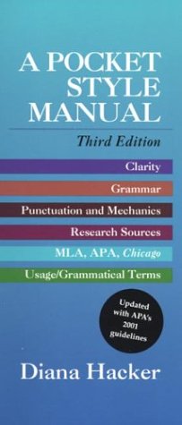 Pocket Style Manual: Updated With Apas 2001 Guidelines