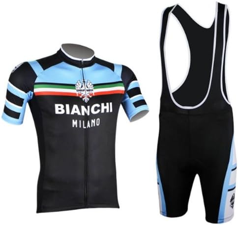 Sport360 Speed Fitness Men's Short Sleeve Strap Suit Perspiration Breathable Mountain Bike Cozy Suit Bib Cycling Jersey Set Riding Clothes