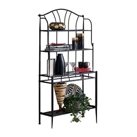 Cierra Bakers Rack - Black by 