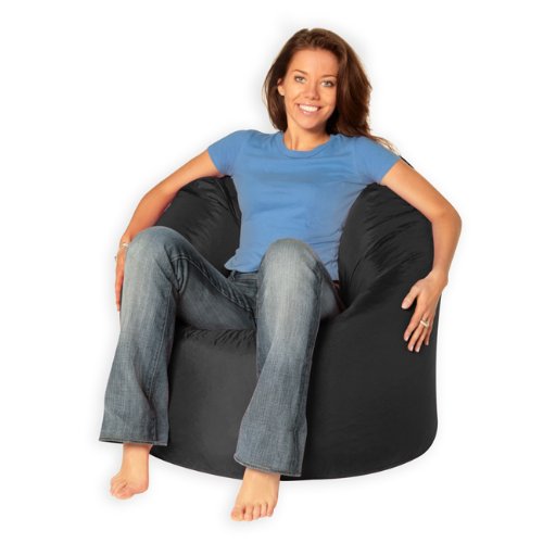 XL Bean Bag BLACK - Extra Large Beanbag Chair - Outdoor & Indoor Use (Water Resistant) top Garden Furniture product XL Bean Bag BLACK - Extra Large Beanbag Chair - Outdoor & Indoor Use (Water Resistant) picture