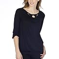 Mossimo&reg; Black Women's Cut Out Tee - Ebony