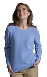 Sweater - Chenille Scoop Neck Pullover, Sky Blue